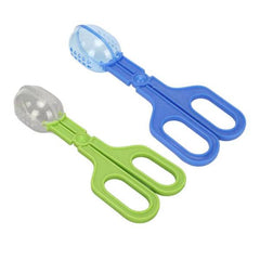 Feeding Clip Reptile Clamp Amphibian Cleaning Tools Black/Blue & Green