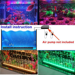 Remote Control Color-Changing LED Bubble Light for Aquarium (DB-20 / DB-30)