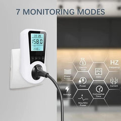 B&K AC 230 V Power Meter Power Consumption Meter Socket with LCD Display EU