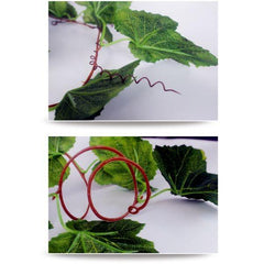 B&K Reptile Plant Artificial Leaves Hanging Plant Terrarium Tank Fake Plants Habitat Decorations