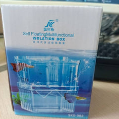 Aquarium Fish Isolation Breeder Box for Baby Fish & Shrimp 8.5x7.5x11.5cm