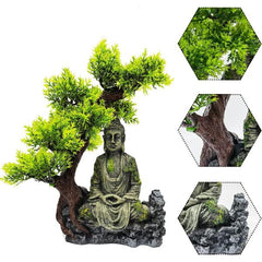 Aquarium Ancient Buddha Statue Decoration