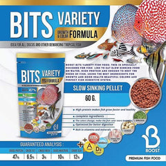 Bits Variety Growth & Color Formula for Discus and All Tropical Fish 60g
