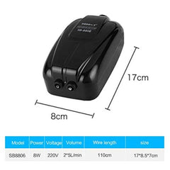 SOBO SB-8806 Oxygen Pump Double Air Outlet