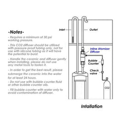 QANVEE Atomizer System Co2 Diffuser Reactor