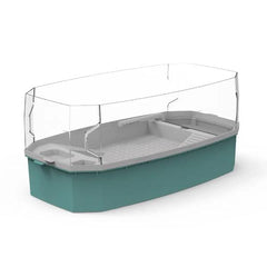 NomoyPet Detachable Terrarium Tank for Turtles & Reptiles with Lid and Pump