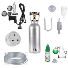 CO2 Prime Aquarium Combo Set – 2L Full CO2 Cylinder with Regulator, Solenoid & Accessories