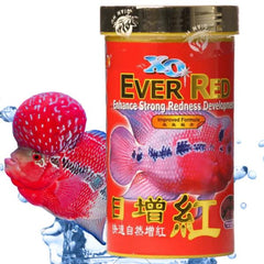 OCEAN FREE XO EVER RED Enhance Strong Redness Development And HUMPY HEAD Increase Head Growth And Shape Flowerhorn Fish Food 120g
