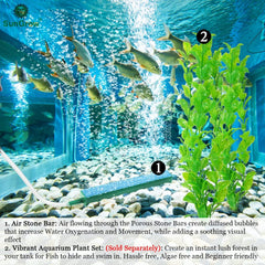 Air Stone Diffuser Bar Stick for Aquarium Air Pump 4/6/8/10/12/14/16/18 inches