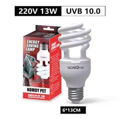 Reptile Tortoise Heating Light Bulb 13W/26W 220-240V UVB 5.0/10.0 Terrarium Lamp