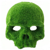 Resin Skull Aquarium Ornament With Moss Simulation for Fish and Shrimp Halloween Decoration