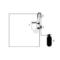 CO2 Diffuser Plants CO2 Regulator Moss Atomizer Bubble Counter 2 Sizes