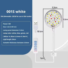 Aquarium LED 5W USB Clip on Lamp 3 Modes