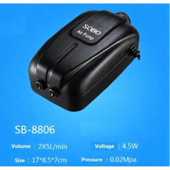 SOBO SB-8806 Oxygen Pump Double Air Outlet-4.5W
