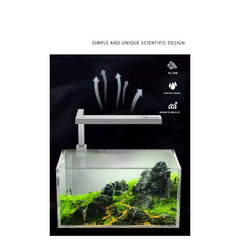 L Shape Clip on 18W LED Fish Tank Light Miniature Landscape (Silver)