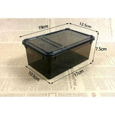 Reptile Box With Dish – (XL / L / M) – Black & White