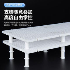 Aquarium Base Plate 15×30 cm with Stand White/Black