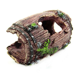 Aquarium Barrel 3D Resin Caves Hide Shelter 3 Sizes