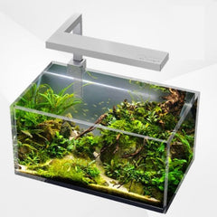 L Shape Clip on 18W LED Fish Tank Light Miniature Landscape (Silver)