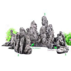 Aquarium Mountain Set Décor 42cm