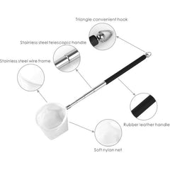 Shrimp Net Extendable Handle Stainless Steel 18~50cm