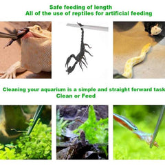 AQUAPRO Tweezer Fish Tank Aquascaping Straight and Bend 25cm