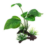 Artificial Green Leaves Aquarium Plant