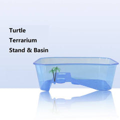 Turtle Tank Aquarium, Turtle Habitat, Reptile Habitat, Turtle basking Platform, Easy to Clean