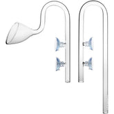 Aquarium Lily Pipe Glass Inflow and Outflow for Live Plants Idealistic Water flow for Aquascaping