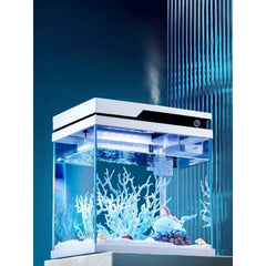 YEE Automatic Feeding Fish Tank Smart Self Cleaning Glass with Lamp 2 sizes