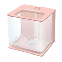 Nano Betta Tank with High Luminance LED Lamp Pink/Green/White/Black