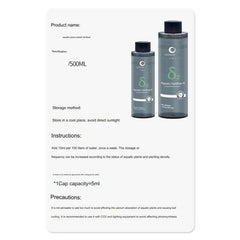 Voonline 500ML Aquarium Fertilizer Potassium (K), Iron (Fe) and Nutrient