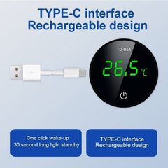 Rechargeable Digital Thermometer for Aquarium -9.9to50℃