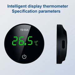 Rechargeable Digital Thermometer for Aquarium -9.9to50℃