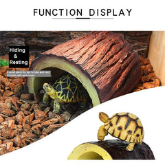 Reptile Hide-Snake Hides and Caves Reptile Cave Habitat Hideouts Reptile Terrarium Decor for Gecko Lizard Tortoise Turtle Spider Scorpion 10 X 6 X 5cm.