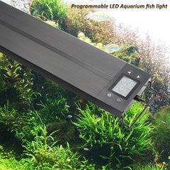 Programmable LED Aquarium Light Extendable Dimmable 7 Modes Full Spectrum Light