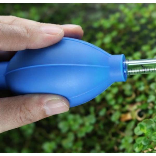 Large Aquarium Fertilizer Syringe Tube 37.5cm (Blue / Red)