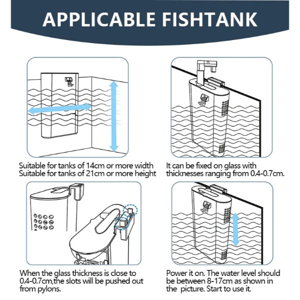 3 in 1 Bio Filtration Filter 4W with Water Exchange