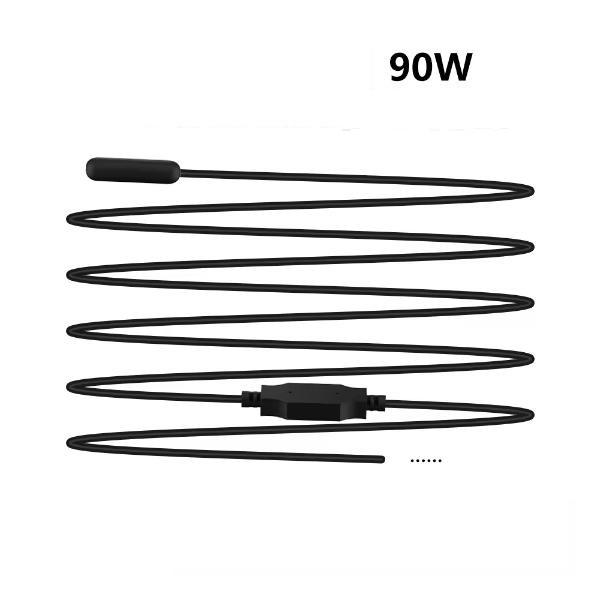 Nomoypet Reptile Bottom Heating Black Long Heat Cable for Terrarium Vivarium
