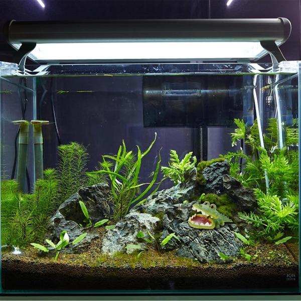 Underwater Bubbling Crocodile Ornament Fish Tank Décor