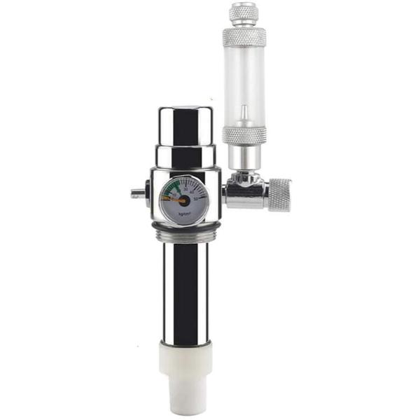 quarium Generator System Kit CO2 Stainless Steel Cylinder Generator System Carbon Dioxide Reactor Kit for Plants 2L with Pressure Reducing Valve