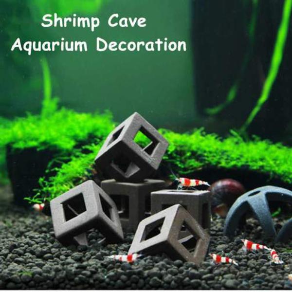 Ceramic House for Small Fish Shrimp 2 Types