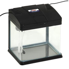 Crystal Clear Glass Aquarium Starter Kit Eco-Cycle Filtration with LED Lighting