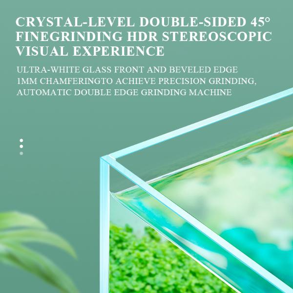 5 In 1 Ultra Clear Glass Fish Tank, Rimless Low Iron Aquarium