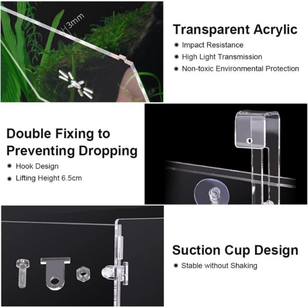 B&K Acrylic Transparent Fish Tank Breeding Isolation Box (2 Sizes)