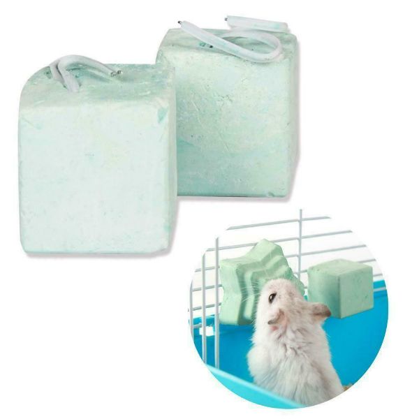 Hamster Teeth Grinding Stone Mineral Calcium Rabbit Rat Squirrel Cube Hang