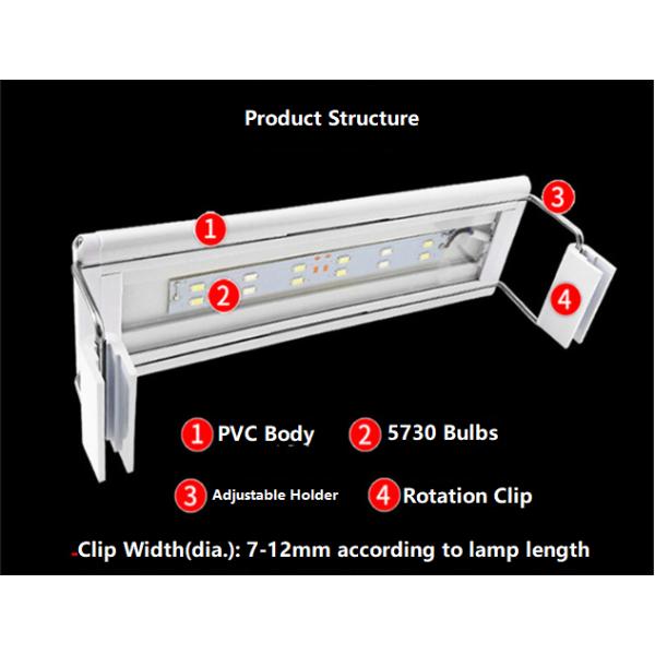 High Quality Extensible Aquarium Fish Tank LED Super Bright Light Planted Reef Coral Marine Lamp Lighting Clip-on Lamp – Suitable Tank Size: 60-70cm