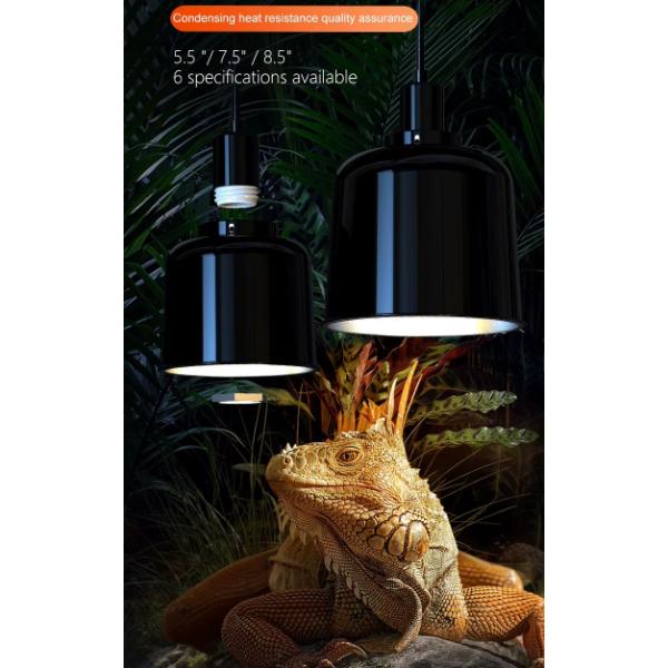 Nomoypet Removeable Lamp Shades Holder for Reptiles Deep Dome 5.5 and 8.5Inch