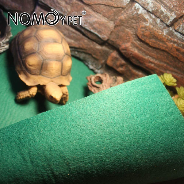 Reptile Carpet Terrarium Substrate Liner Pet Habitat Bedding Soft Green Mat for Bearded Dragon Lizards Gecko Chameleon Iguana Turtles Snakes