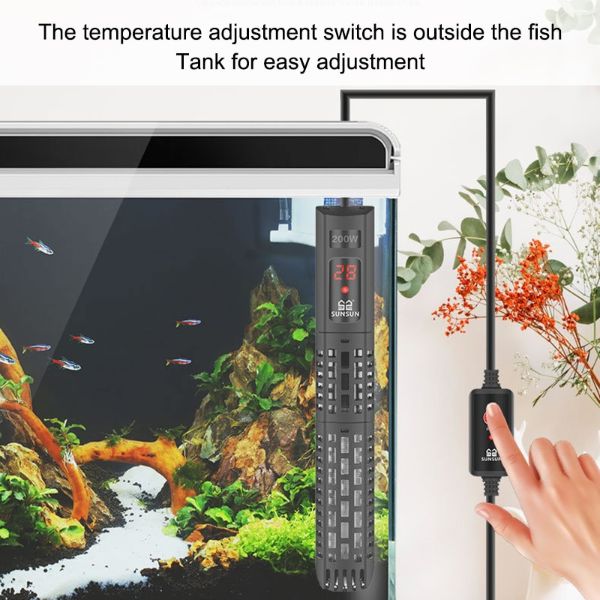 SUNSUN Automatic Thermostat Digital Heater Heating Rod 5 Types